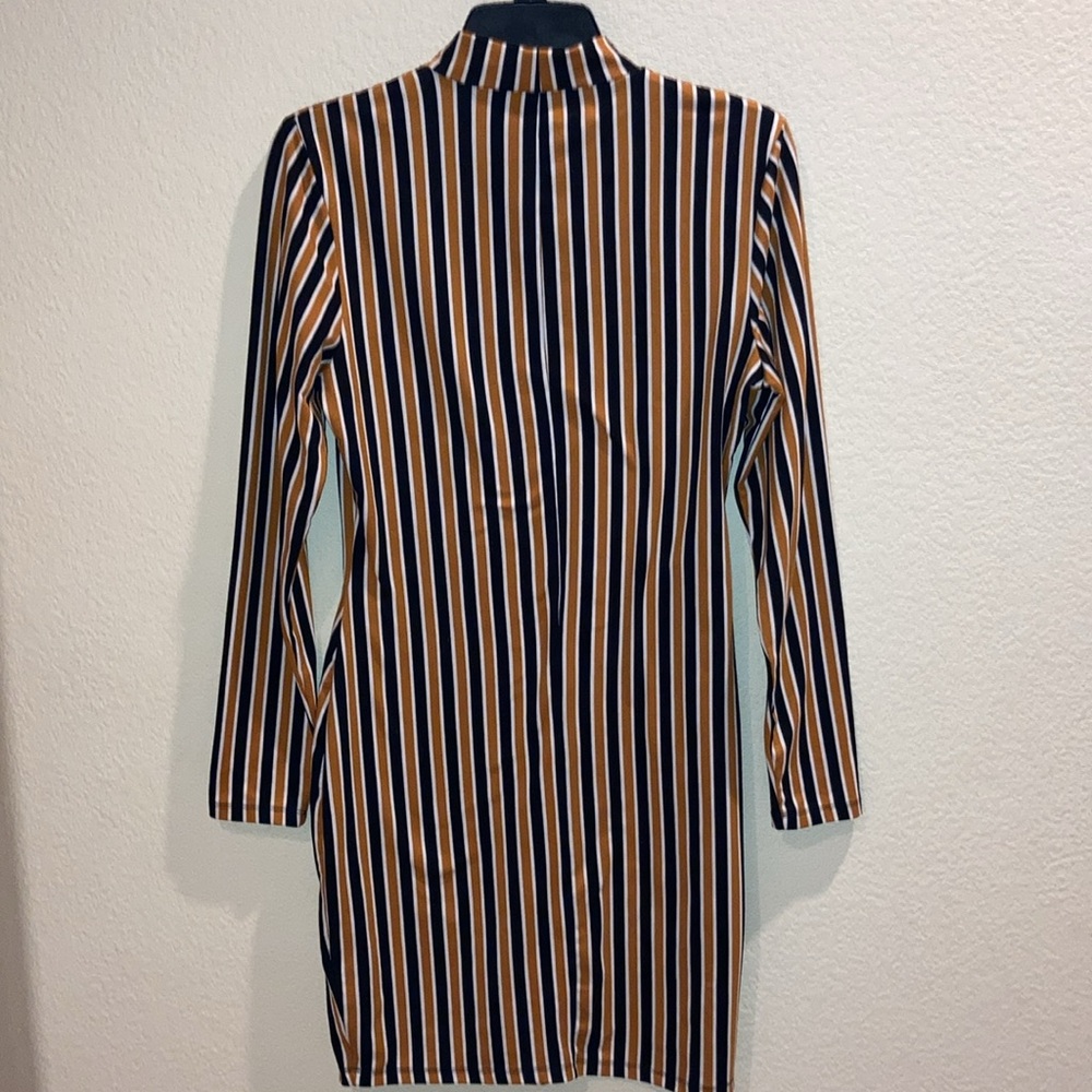 Striped Long Sleeve Dress